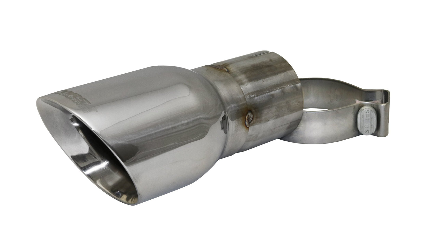 TK006 Corsa Single 4.0 Inch Polished Pro-Series Tip (Clamp Included) 3.0 Inch Inlet Universal Stainless Steel Corsa Performance - Mammoth Racing -CORTK006