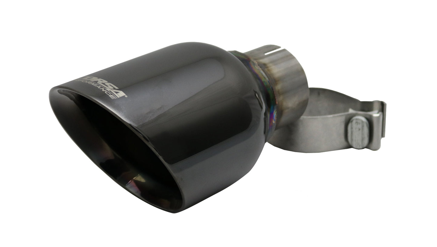 TK007BLK Corsa Single 4.5 Inch Black Pro-Series Tip (Clamp Included) - Mammoth Racing -CORTK007BLK